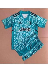 Juventus Doelman Babytruitje Uit tenue Kind 2022-23 Korte Mouw (+ Korte broeken)